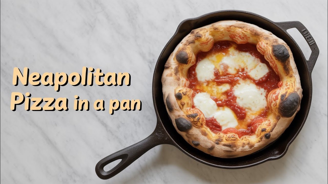 How to Make NEAPOLITAN PIZZA in a PAN without a Pizza Oven