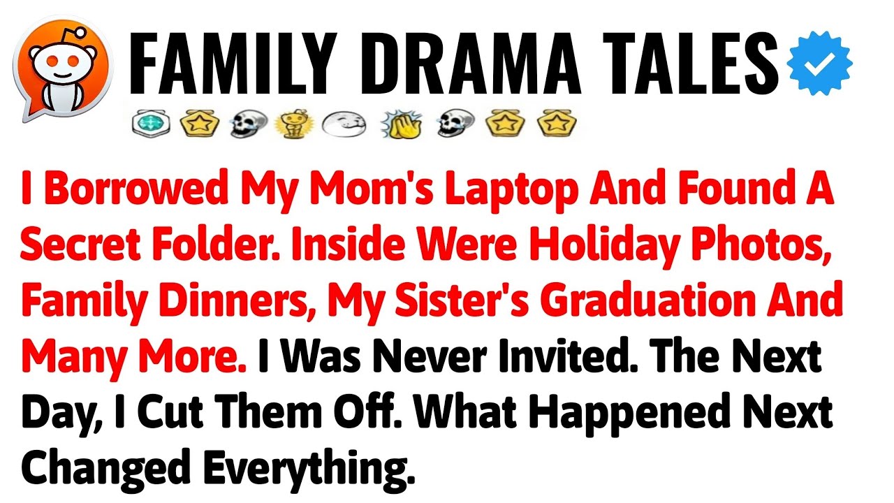 I Borrowed My Mom's Laptop And Found A Secret Folder. Inside Were Holiday Photos, Family Dinners,
