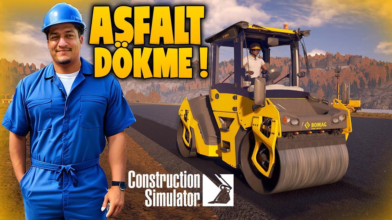 UÇAK DURDURMA SİSTEMİ VE ASFALT !! CONSTRUCTION SIMULATOR