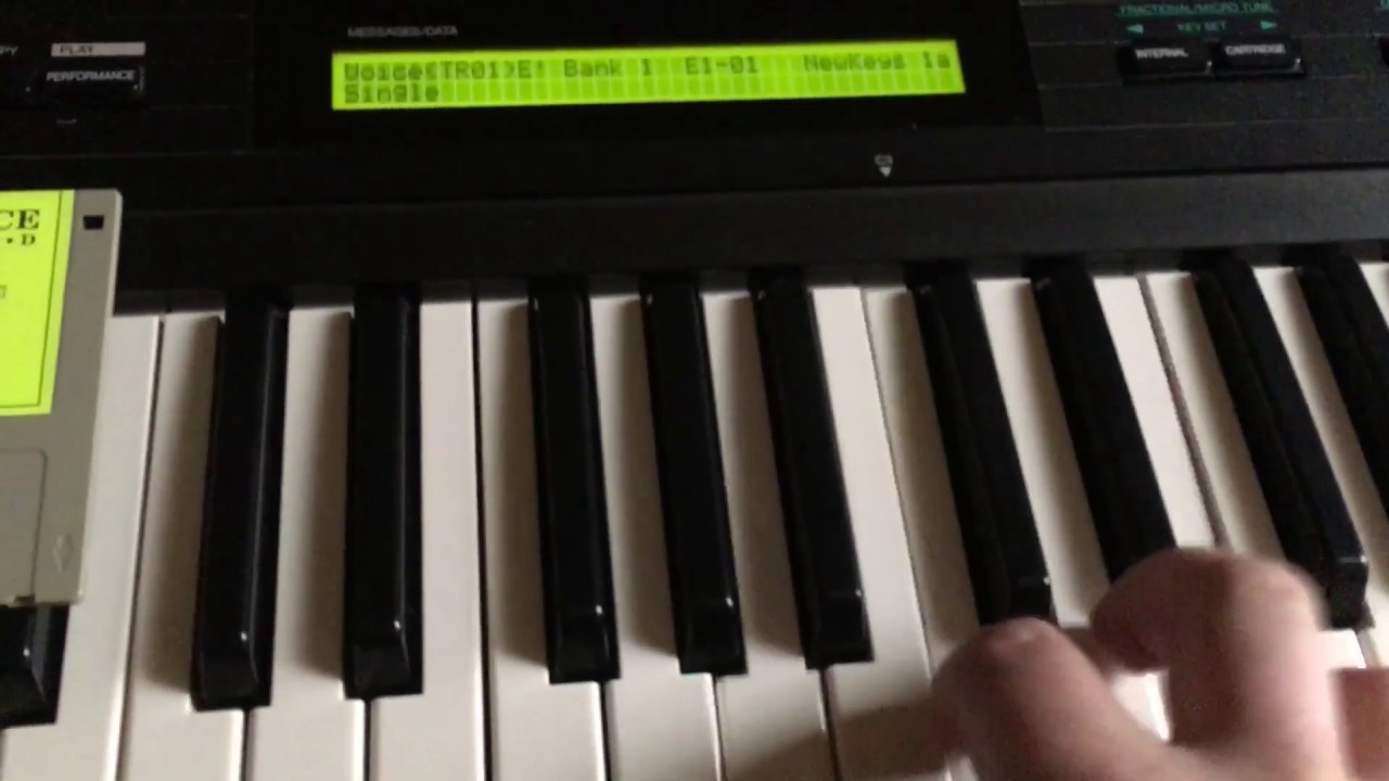 Yamaha DX7IIFD Grey Matter E! Patch Loading from Floppy Disk