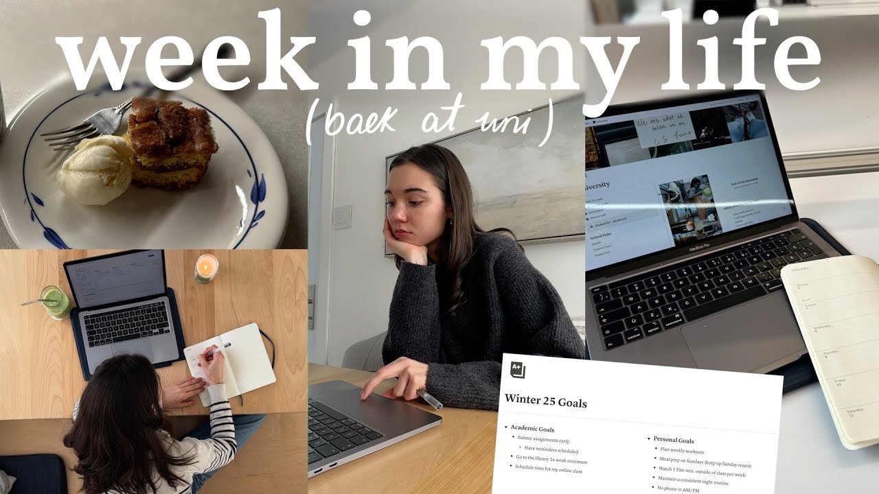 week in my life back at uni (productive vlog)
