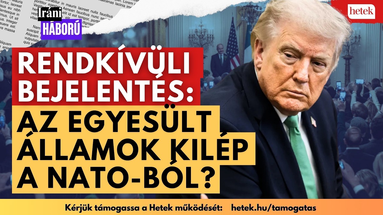 Rendk&iacute;v&uuml;li: Trumpnak elege lett, lehet, hogy kil&eacute;pteti az USA-t a NATO-b&oacute;l | Rendk&iacute;v&uuml;li h&iacute;rek
