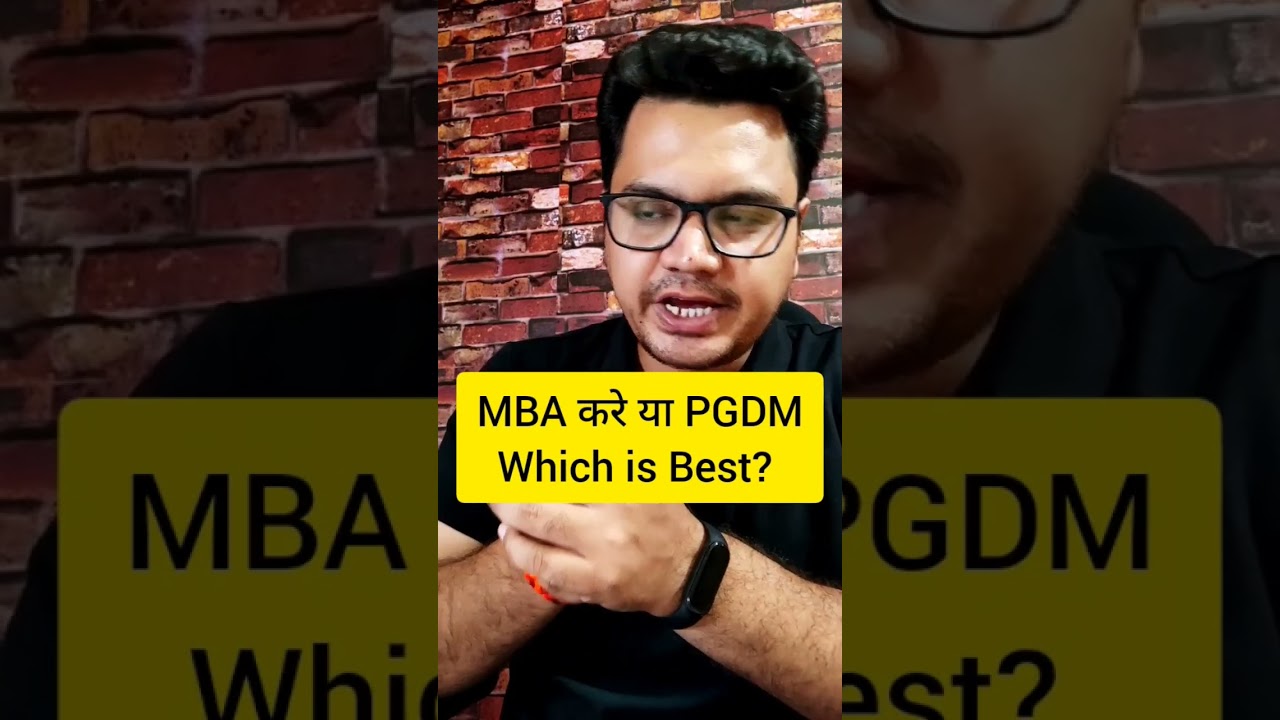 MBA Vs PGDM 🔥🔥 | Best Courses After Graduation | #shorts #ashortaday