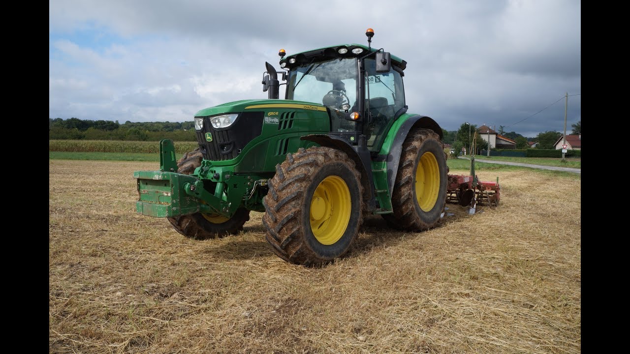 [ Sony ] Déchaumage 2017 ! John Deere 6150r & Unia