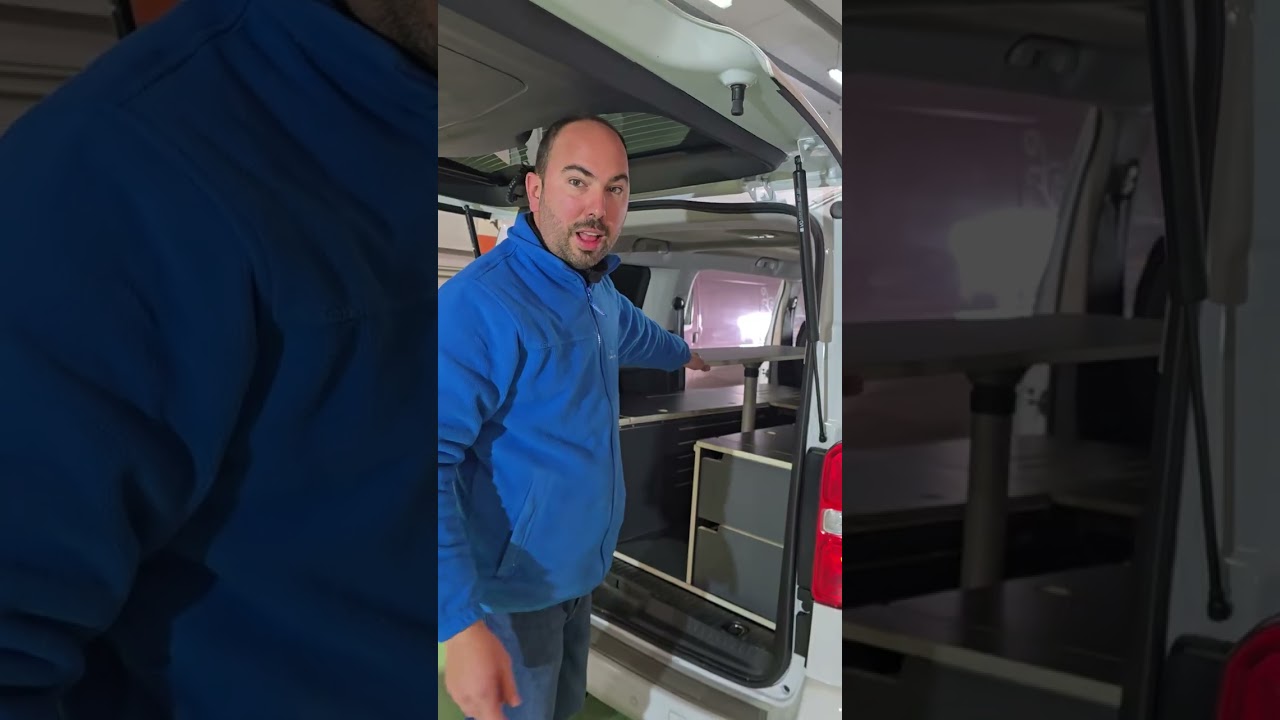 Montando un mueble kit Camper en Toyota Proace Verso,  válido también para Spacetourer y Traveller 