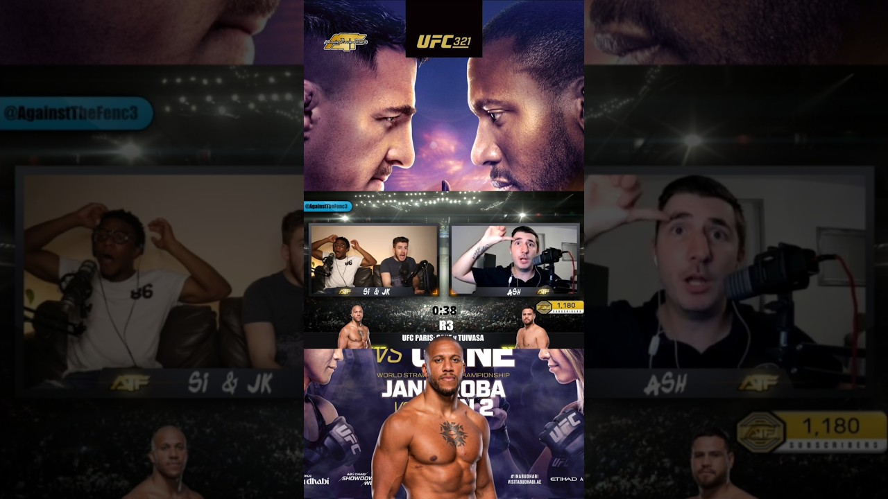 Реакция возврата: Гейн нокаутирует Туивасу! #ufc321 #шорты