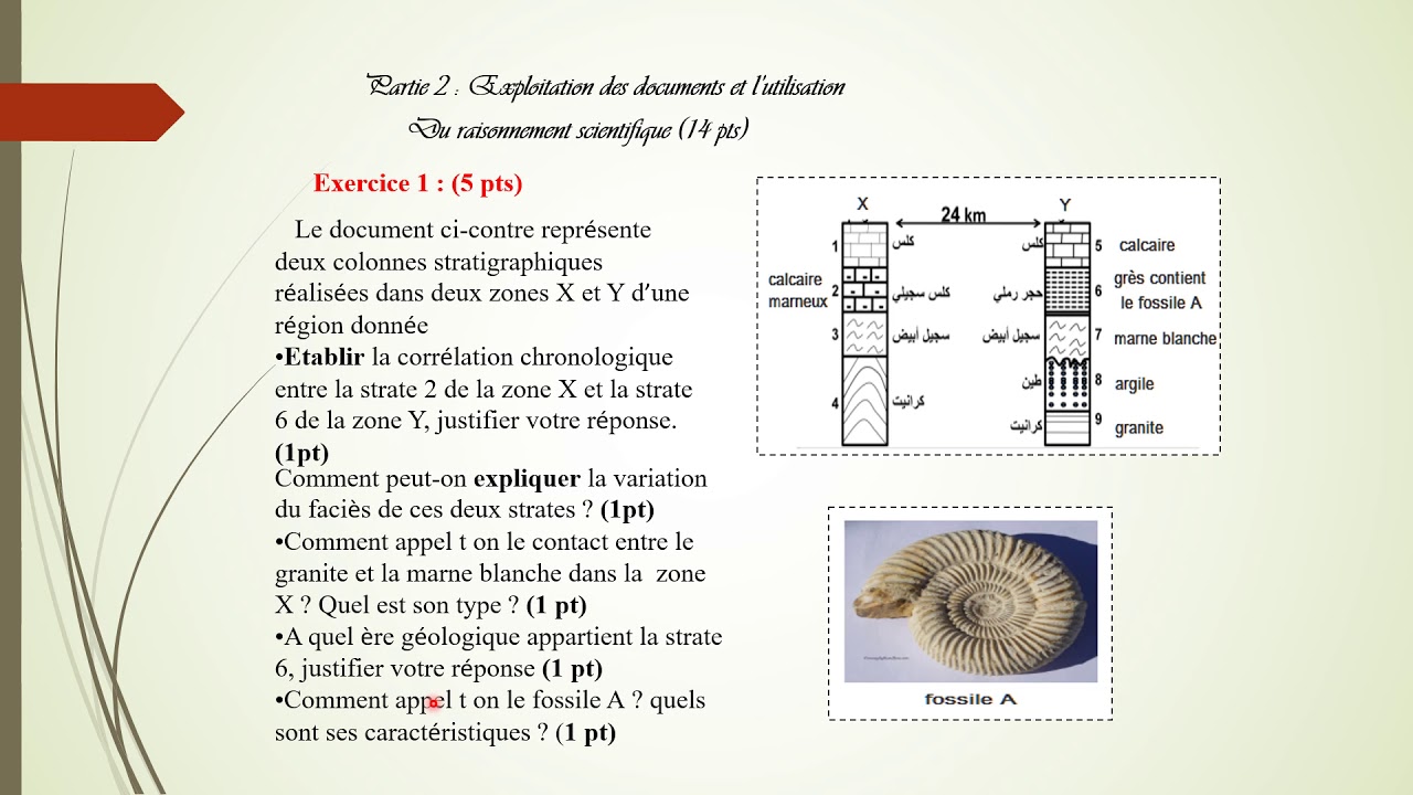 contrôle 2 géologie1er bac 2me partie