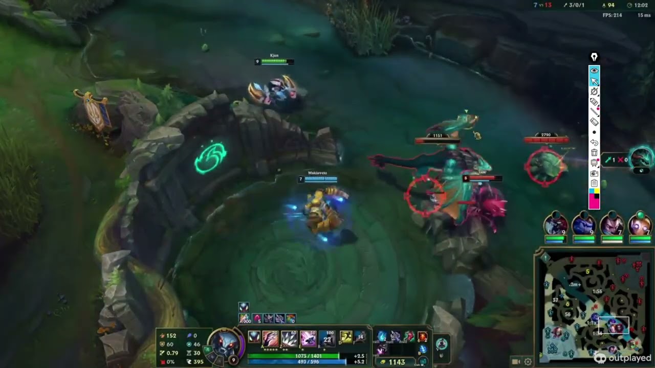 Gold Khazix vs Elise,