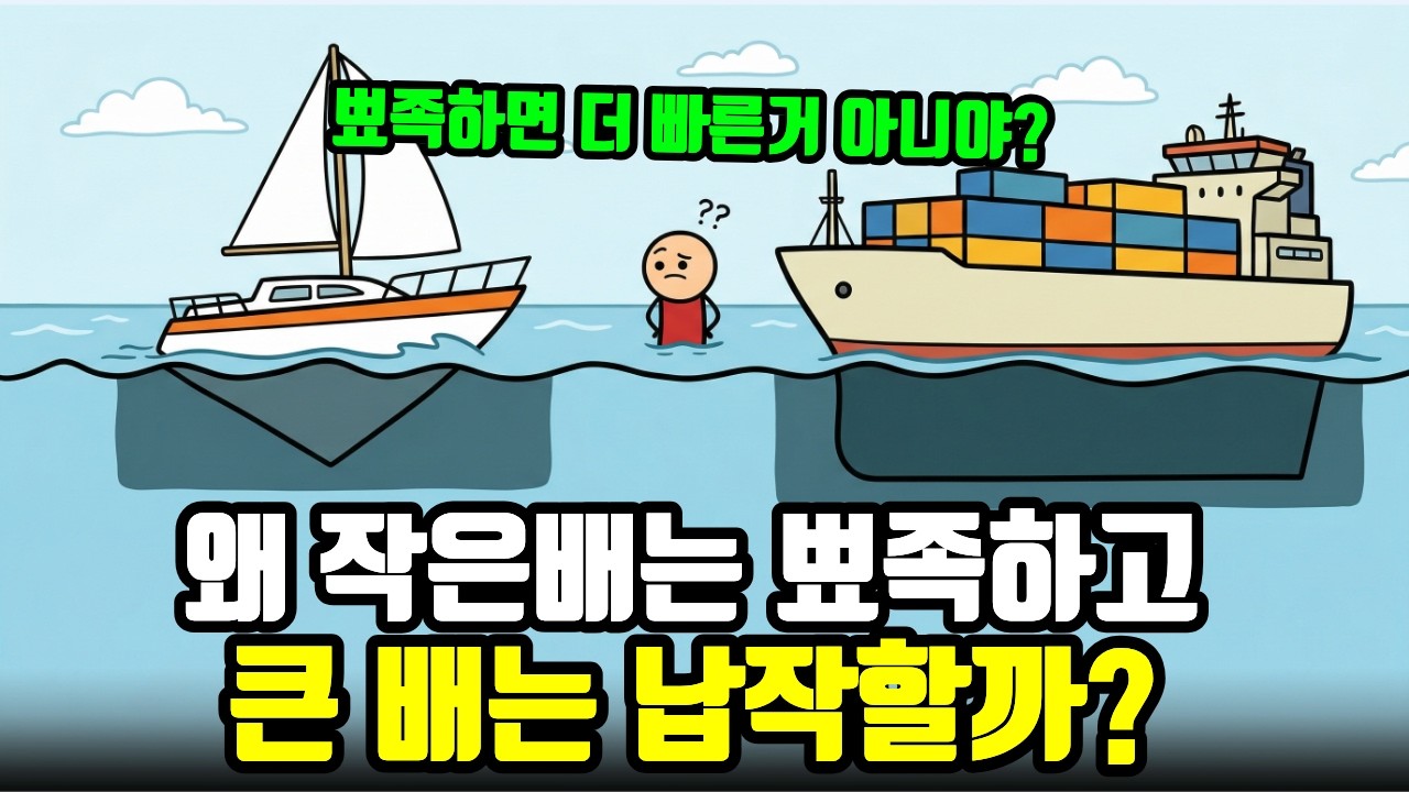 왜 요트는 뾰족하고 화물선은 납작할까?