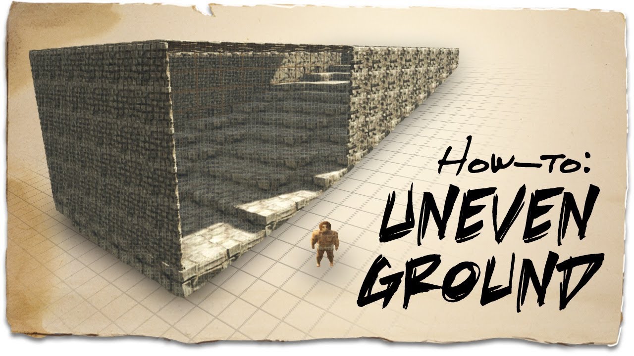How to build on uneven ground with foundations | ARK: Survival Evolved | Building Tips