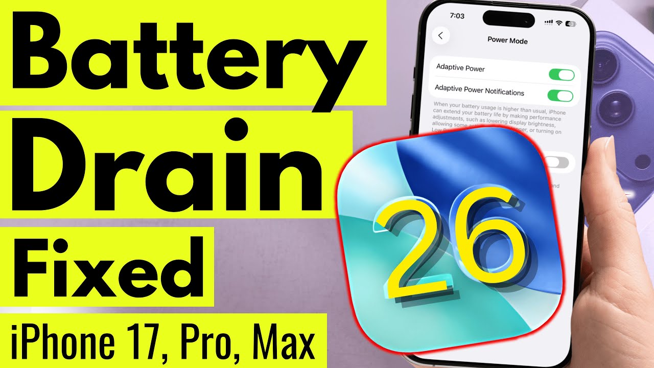 FIX iPhone Battery DRAIN After iOS 26.6.1 UPDATE (iPhone 17 Pro, Max, 16, 15, 14, 13, 12, 11)
