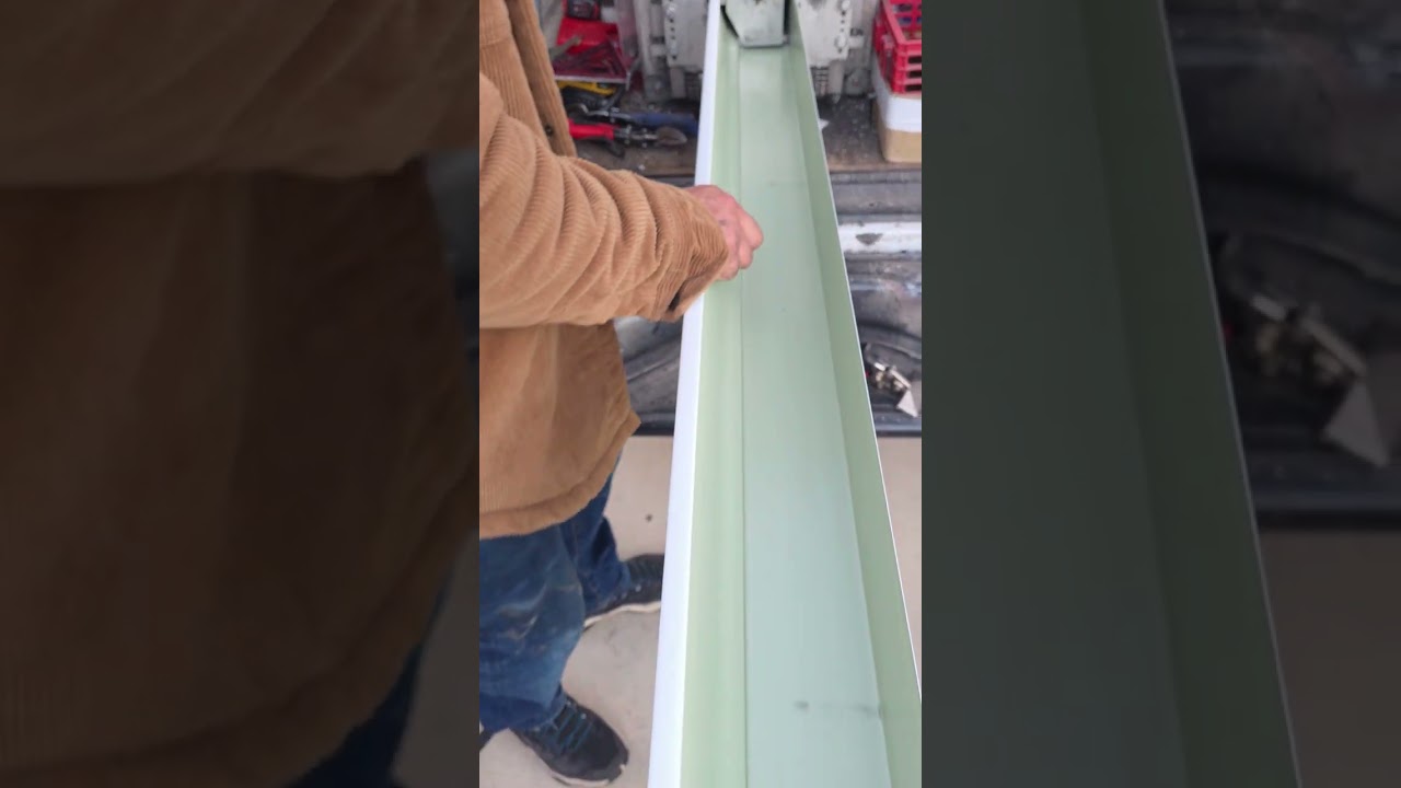 Introduction to handcut corners, for seamless k style rain gutters.