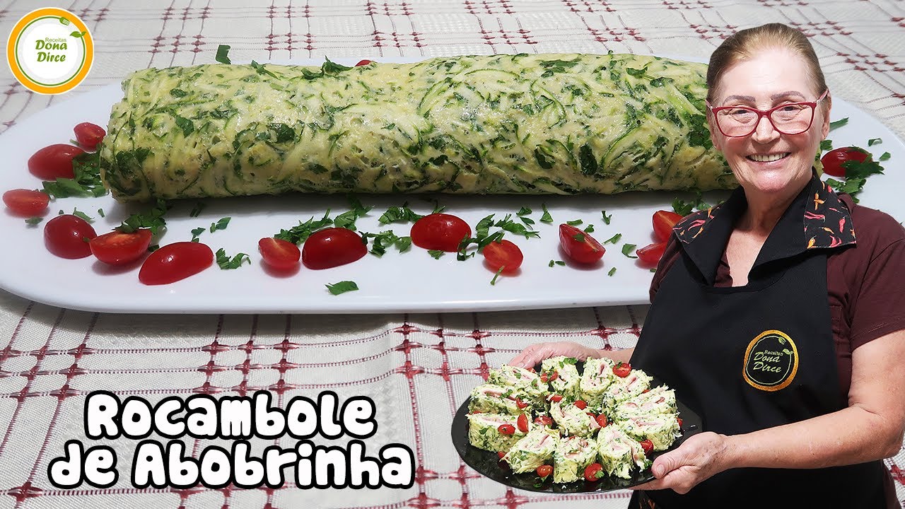Rocambole Salgado de Abobrinha SUPER FÁCIL | Massa Base para Rocambole Salgado #436