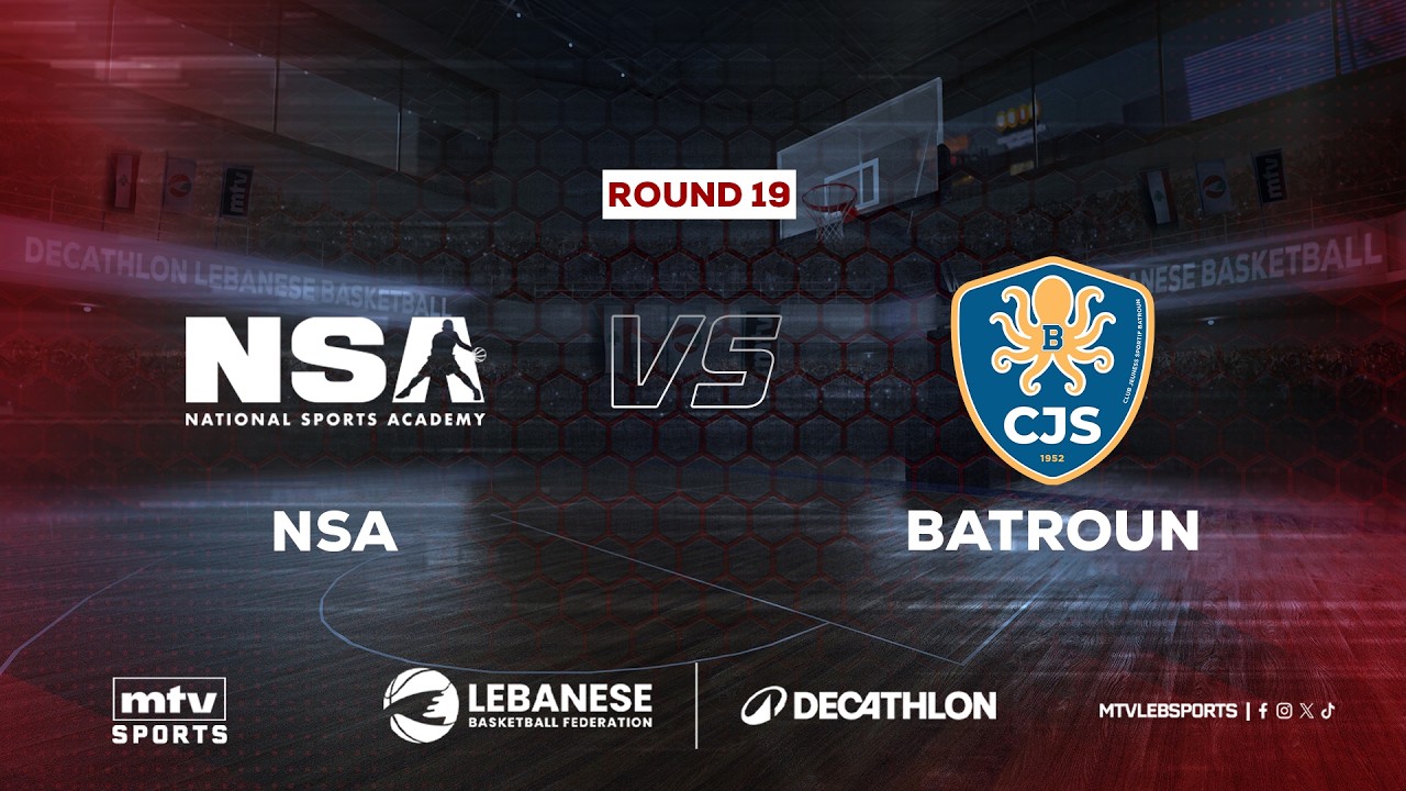 Decathlon Lebanese Basketball Championship 2025-2026 | NSA vs Batroun - Round 19