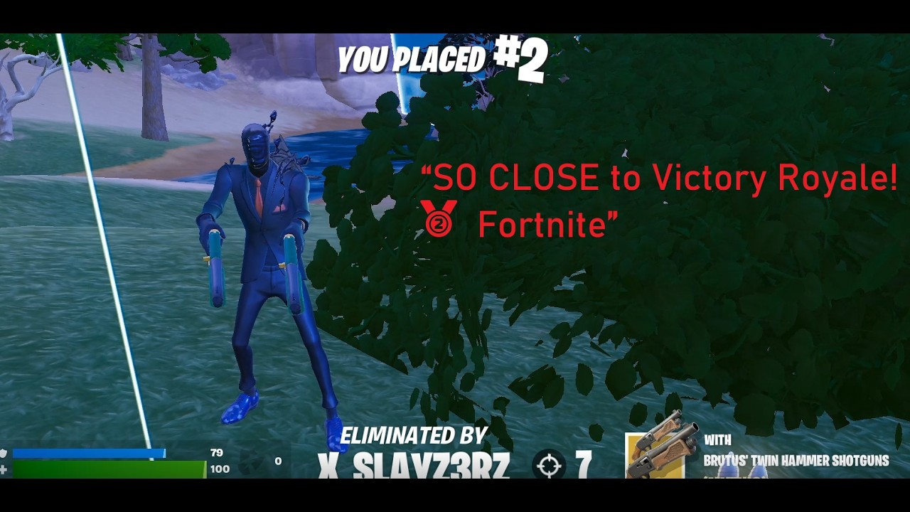 “SO CLOSE to Victory Royale! 🥈  Fortnite”