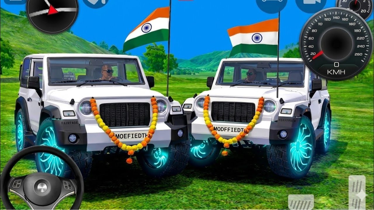 Modified Mahindra Thar😈Games:Indian White Thar (Gadi Wala Games) Car Game Android Game - #2025 