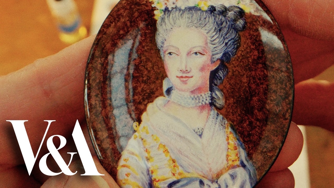 How a Tiny Enamel Portrait Miniature Is Made | Painting with Glass and Fire
