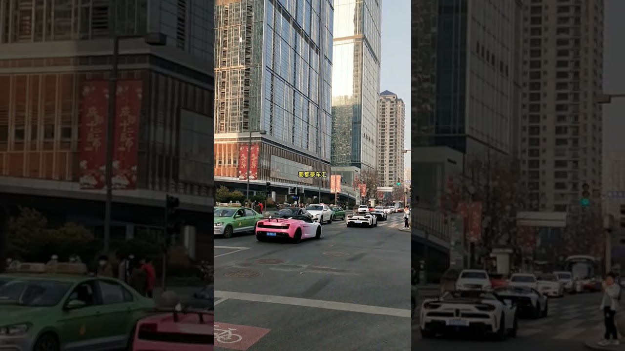 富二代组队开跑车来太古里撩妹，路人都羡慕了