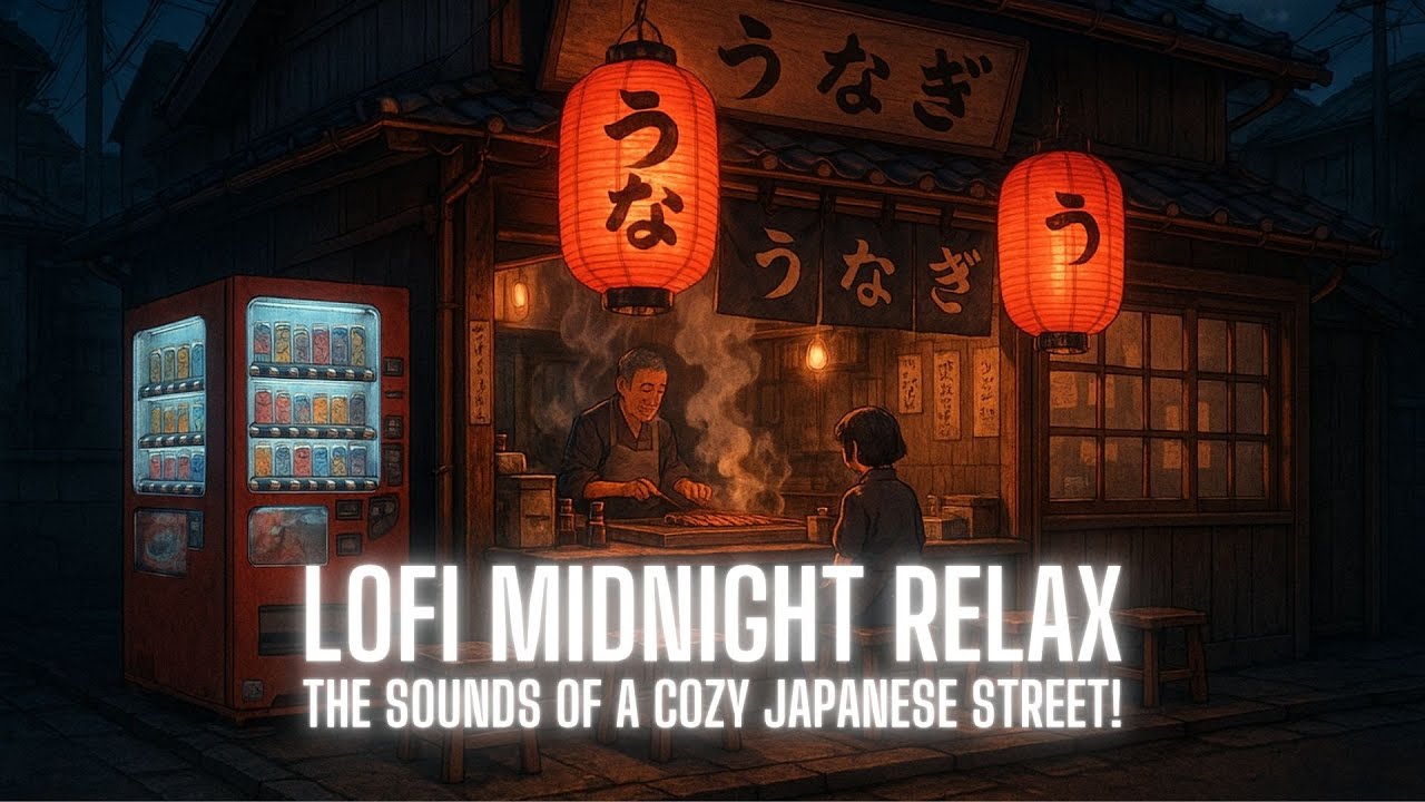 Lofi Midnight | Relax to the Sounds of a Cozy Japanese Street!
