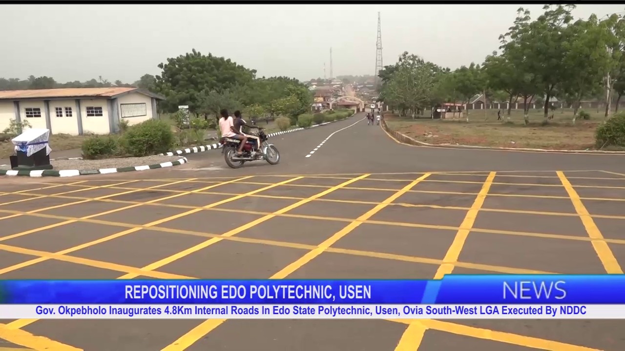 Gov. Okpebholo Inaugurates 4.8Km Internal Roads In Edo State Polytechnic, Usen, Ovia South-West LGA