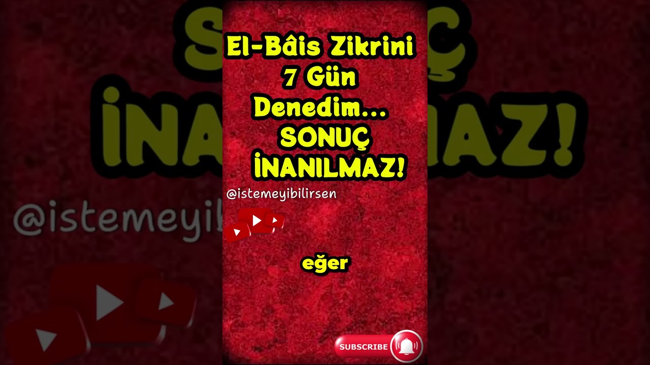 3. El Bais Zikri ile G&ouml;k Kapılarını A&ccedil;mak. #keşfet  #seslikitap