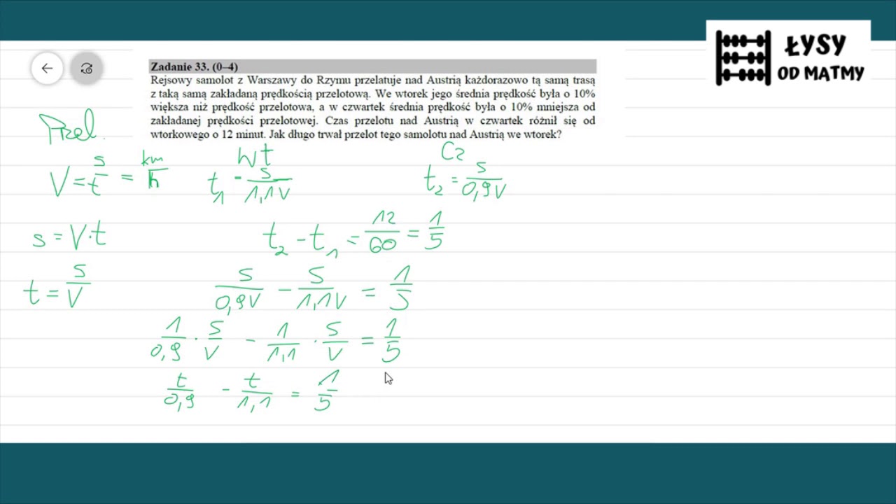 P zadanie 33/2016 matura czerwiec matematyka podstawa