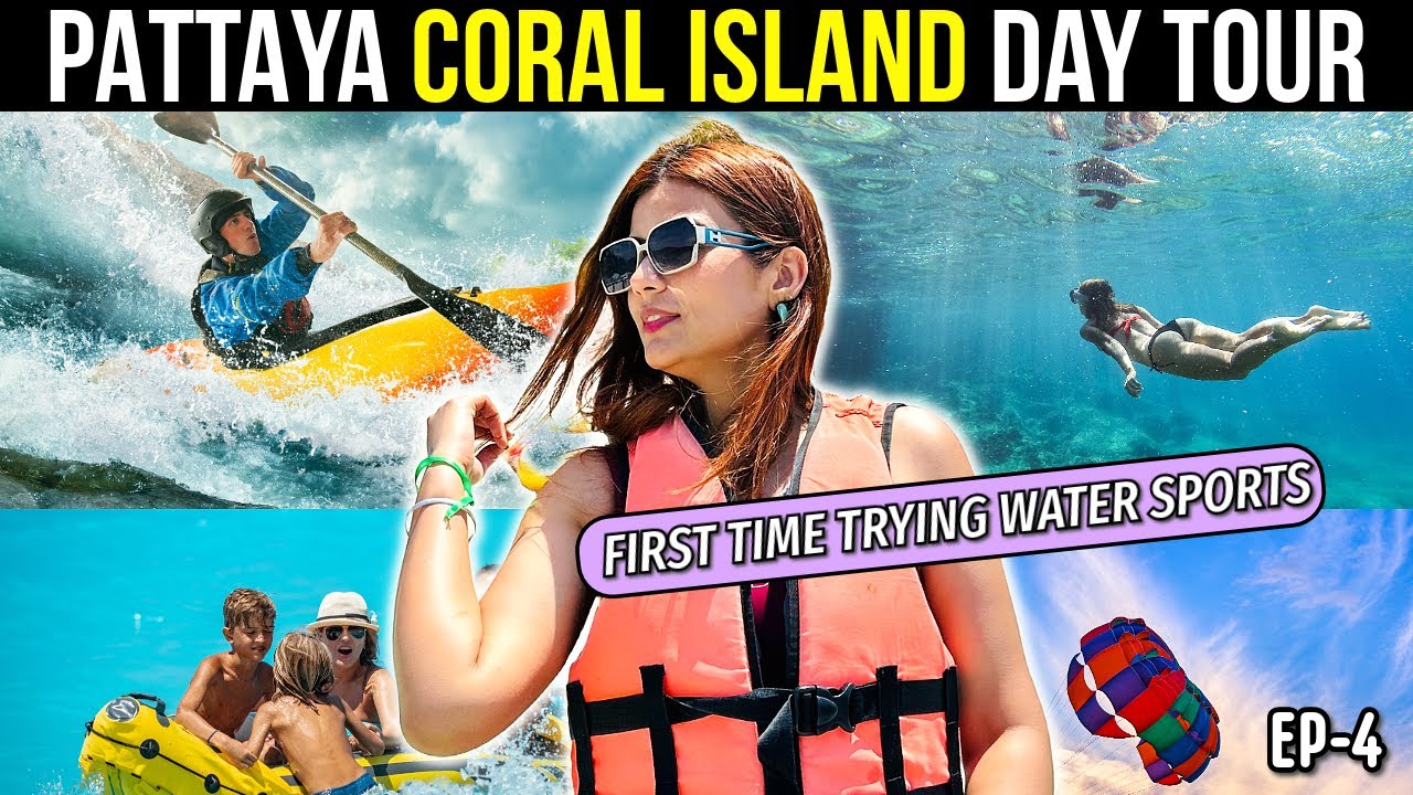 A DAY IN CORAL ISLAND || Trying all Water Sport Activities #thailand #coralisland #pattaya