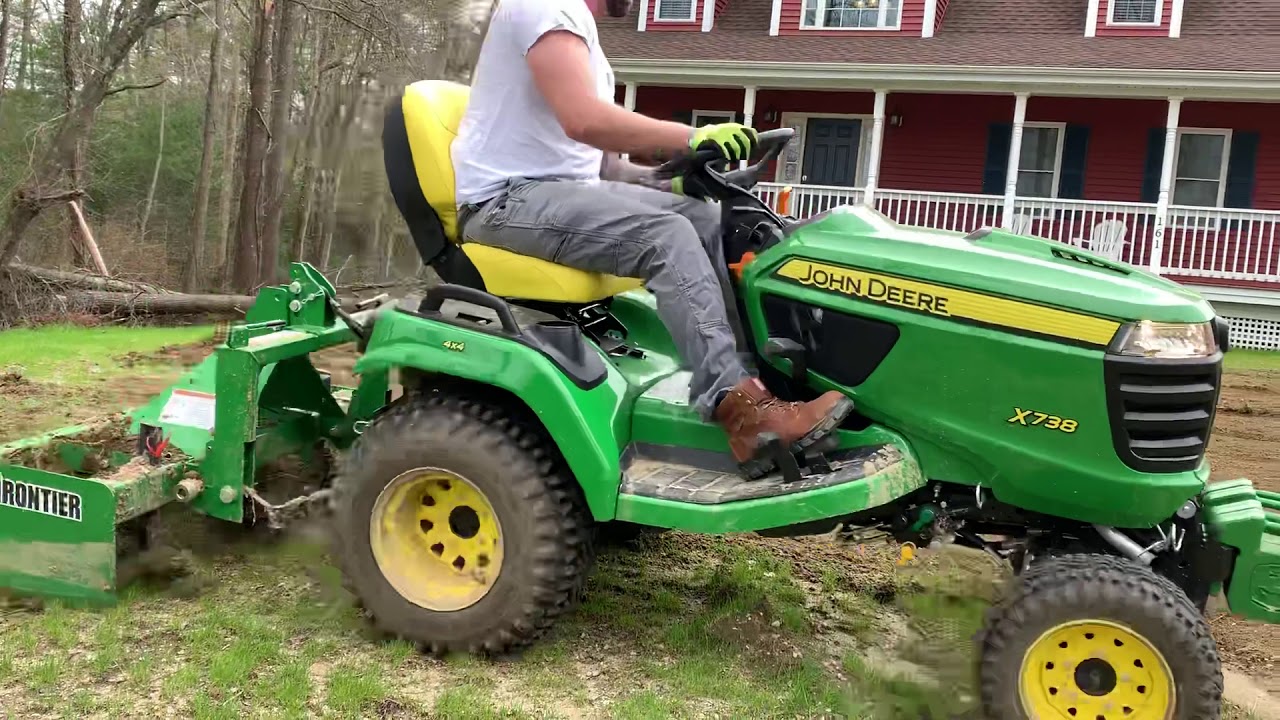 John Deere X738 Box Blade