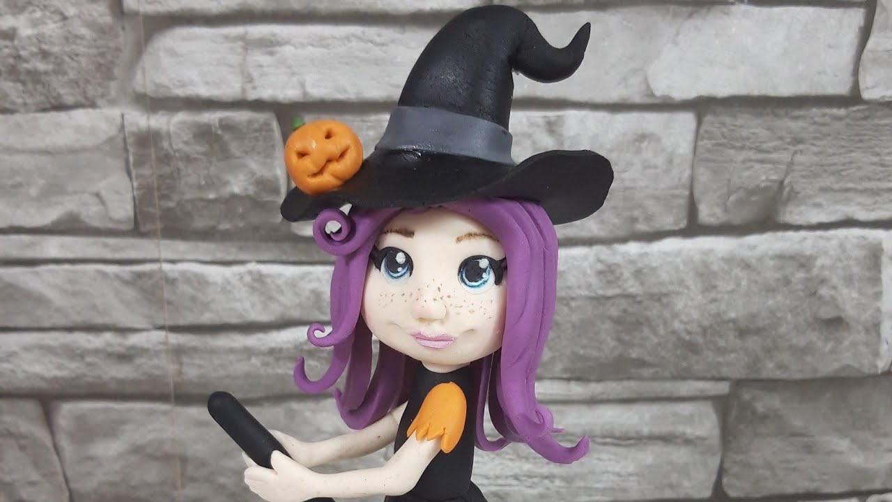 Cute Witch Cake Topper - Halloween 2021