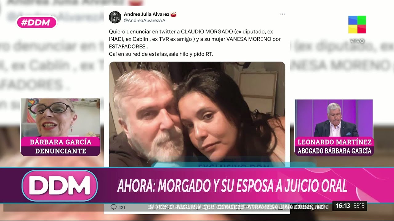 🚨 CLAUDIO MORGADO Y SU ESPOSA A JUICIO ORAL POR ESTAFA