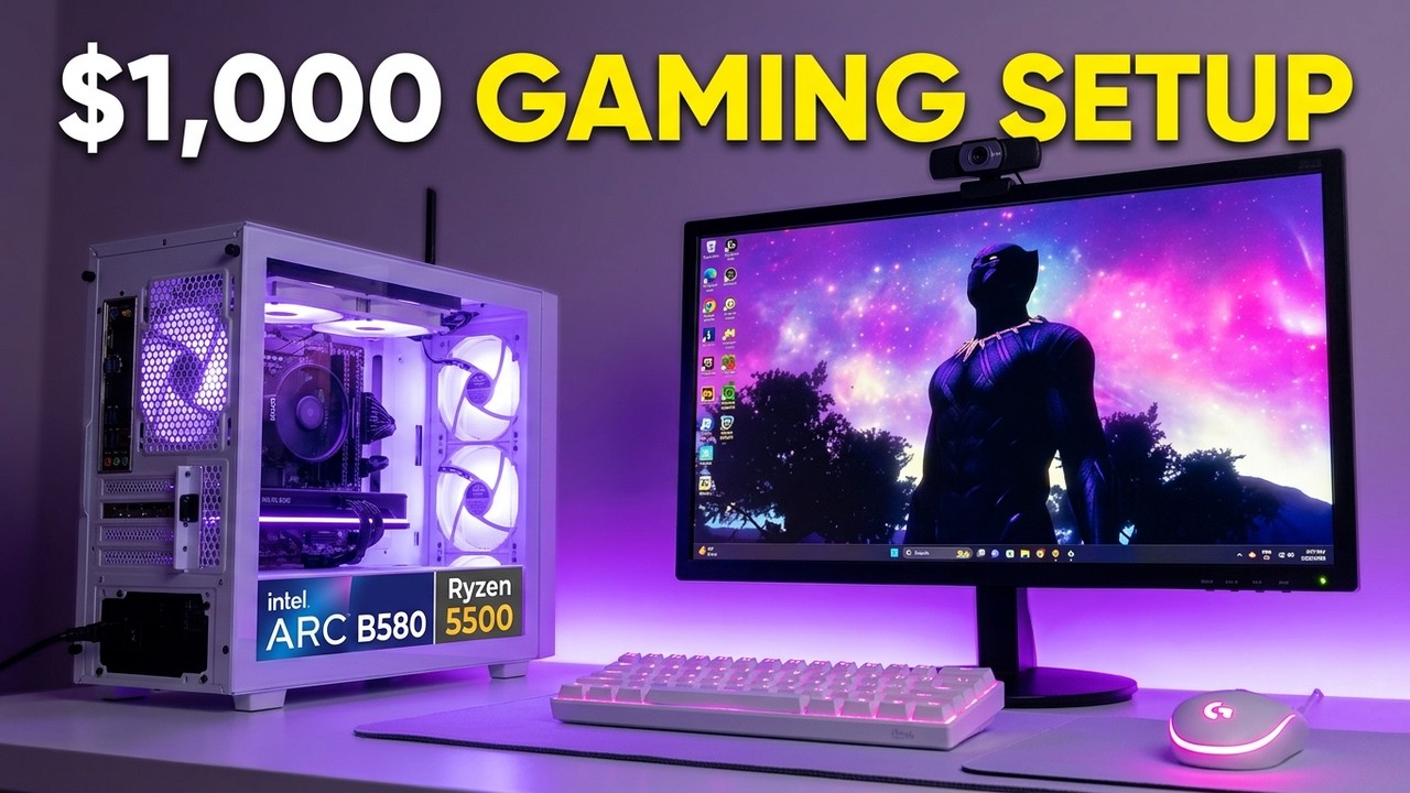 My Average $1,000 Gaming Setup Tour (2026)