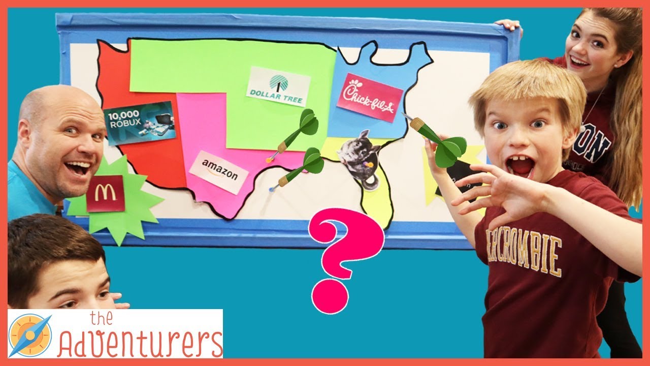 Throwing A Dart At A Map And Buying Whatever It Lands On / That YouTub3 Family The Adventurers