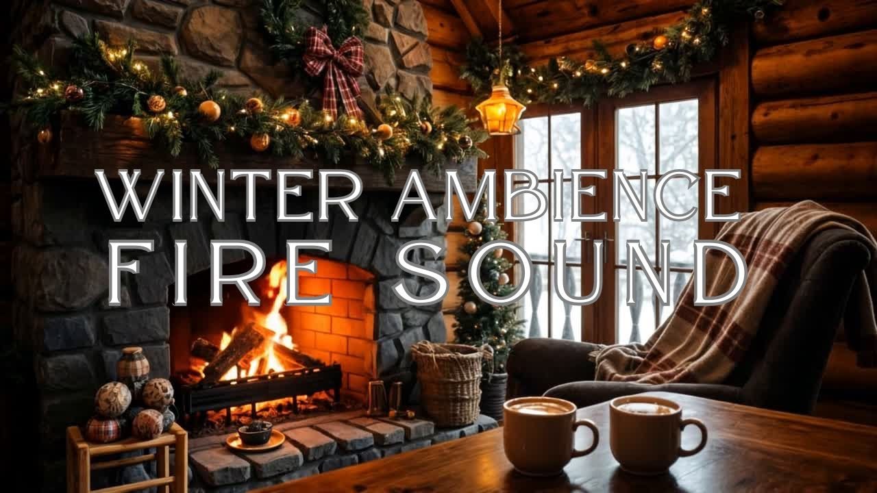 🔥 Cozy Fireplace Live | Winter Fire Sounds for Sleep, Relax & ASMR ❄️