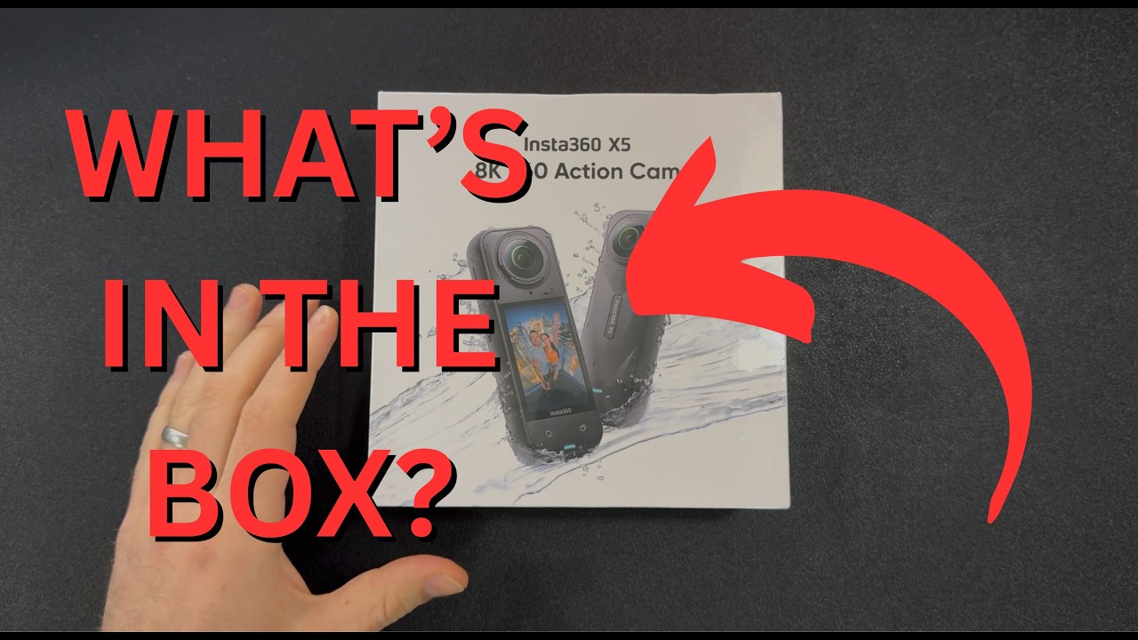 Unboxing Insta360 X5  - 8K 360 Waterproof Action Cam Standard Bundle