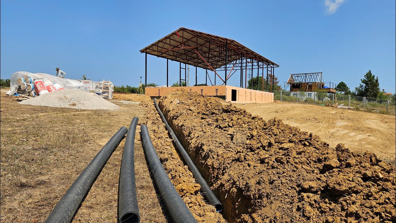 ÇELİK EVİMİZİN ALTYAPI ÜSTYAPI İŞLERİ TAM GAZ