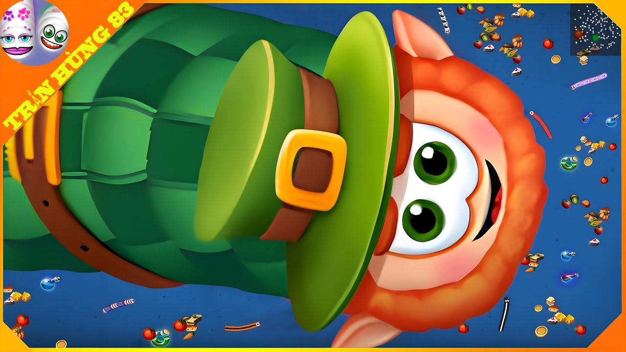 🐍WORMSZONE.IO | GIANT SLITHER SNAKE TOP 01 / Epic Worms Zone Best Gameplay! | Trần Hùng 83