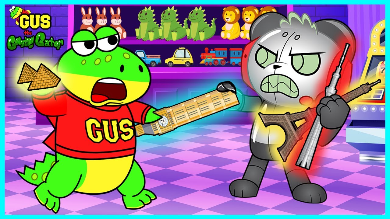 Gus the Gummy Gator Stops Robo Combo! Super Secret Spy Mission!