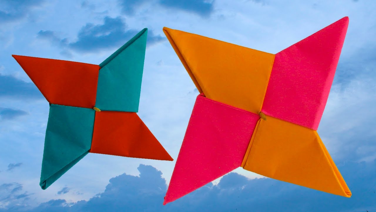 Cómo hacer una estrella ninja de papel (Shuriken) - Origami