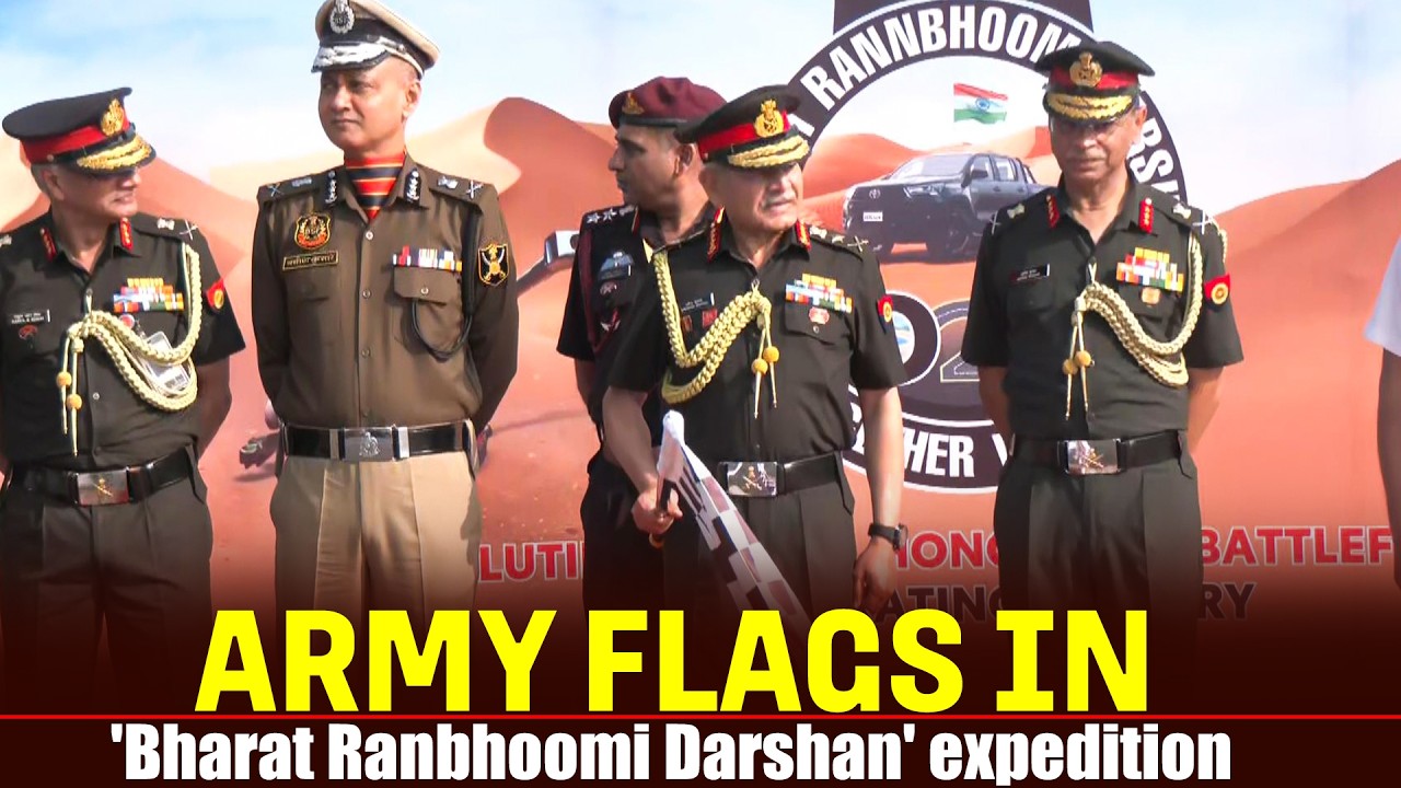 LIVE: Army Chief Gen. Dwivedi flag in Bharat Rann Bhoomi Darshan Expedition at National War Memorial