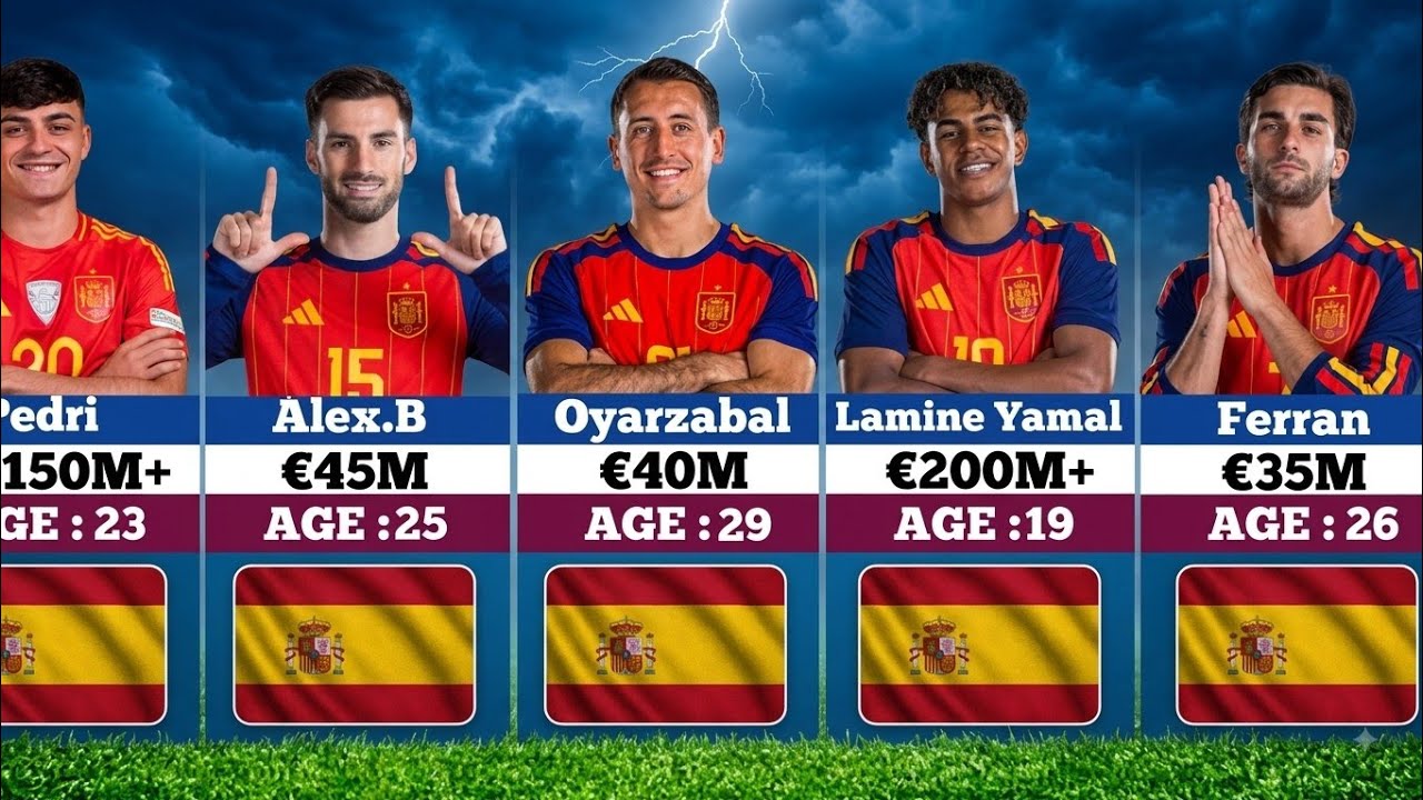 🇪🇸 Spain National Team Players 2026 | All Players, Clubs & Market Values 💰⚽
