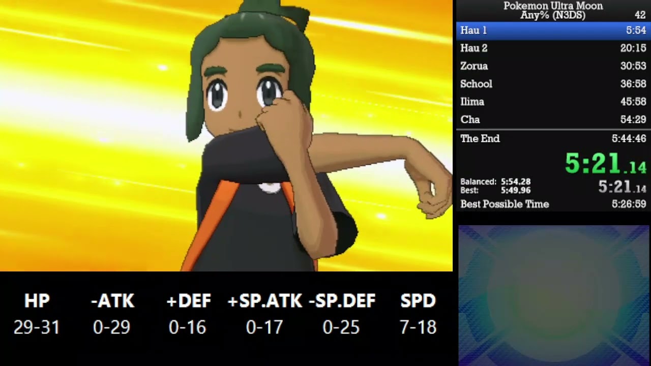 Pokemon Ultra Moon Any% in 5:32:24 (Current World Record)