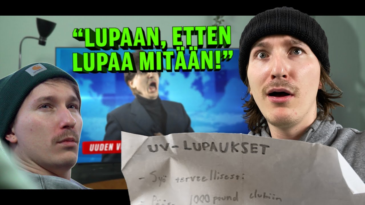 Jos uudenvuodenlupaukset olisi sitovia