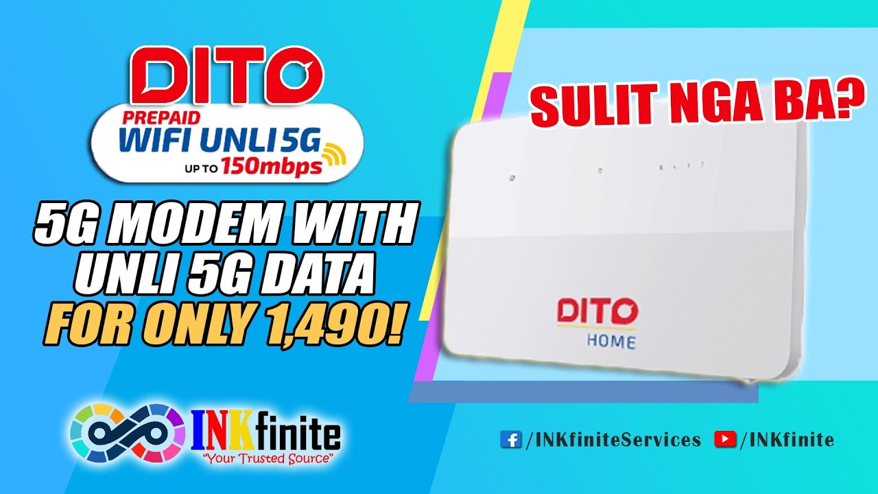 DITO WiFi H151-370 5G Modem with UNLI 5G Data Full Review! Features, Pros and Cons | INKfinite
