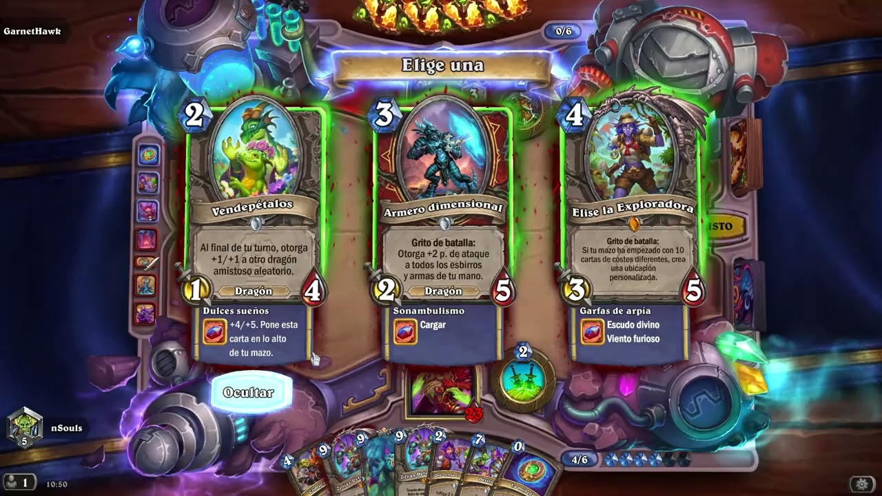 Pícaro Ashamane Hearthstone estandar Los portales del tiempo
