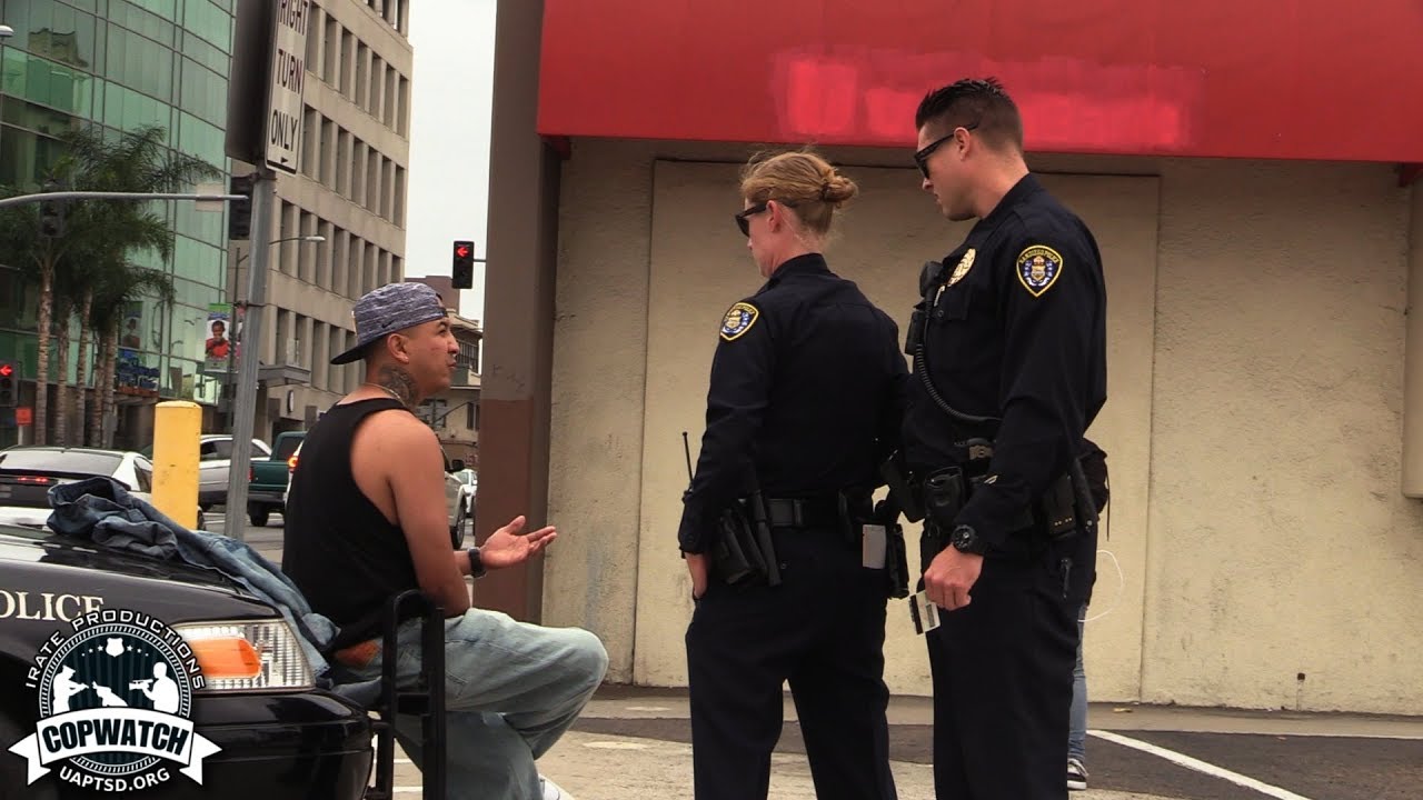 Copwatch | Gang Unit Profiling Jaywalking Stop | East Side Day