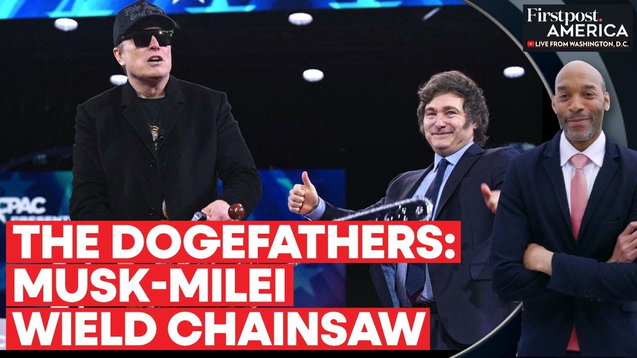 Хавьер Милей из Аргентины подарил Илону Маску &laquo;бензопилу бюрократии&raquo; | Firstpost America | N18G