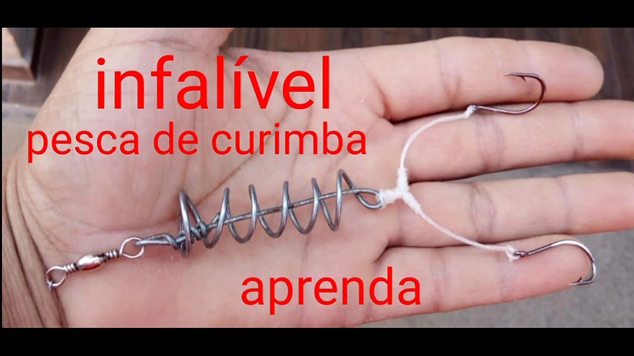 pegue muito Curimba no chuveirinho, usando nó T.