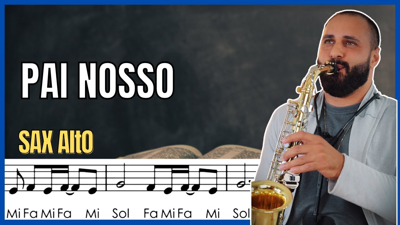 Pai Nosso ( Our Father ) Pedras Vivas | Partitura Simplificada com notas - Sax Alto 🎷 