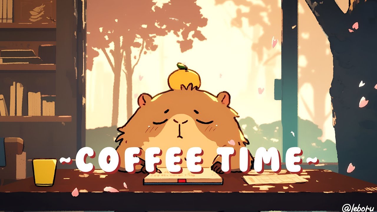 [Full Hour] Capybara Beat Station - Cozy Lofi Hip Hop Mix ~ Relaxing Vibes ~ 🦫 🍵 ✨