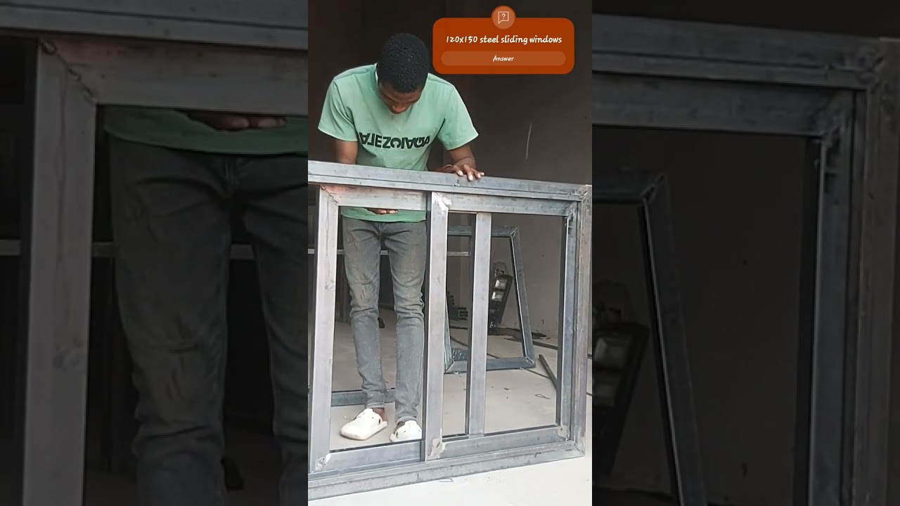 Double Steel sliding window 🪟